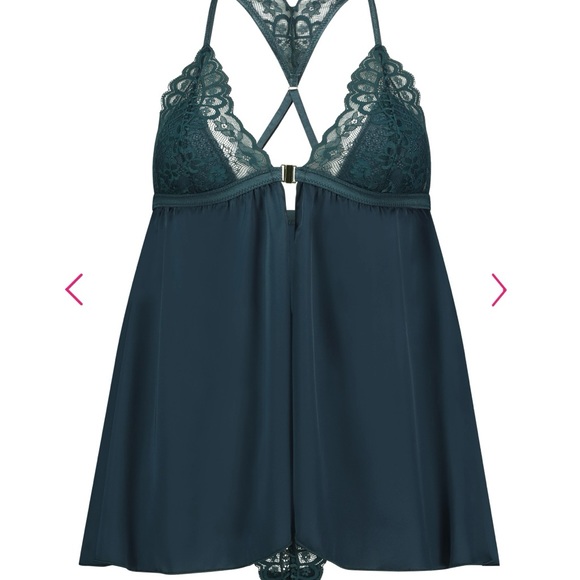 New with Tags Hunkemoller BD Satin Lace Riri Size Small - Picture 1 of 10